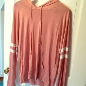 Pink hooded top
